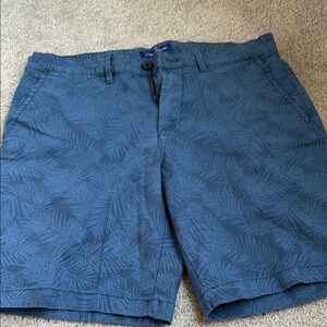 Men's Blue Patterned Shorts